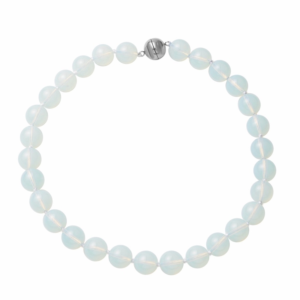 Elegant Opalite Chunky Beaded Necklace